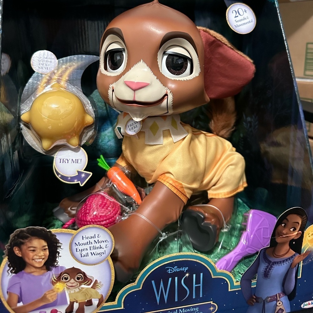 Disney Wish Magical Moving Talking Valentino Toy Kids Brown‎ Interactive Goat